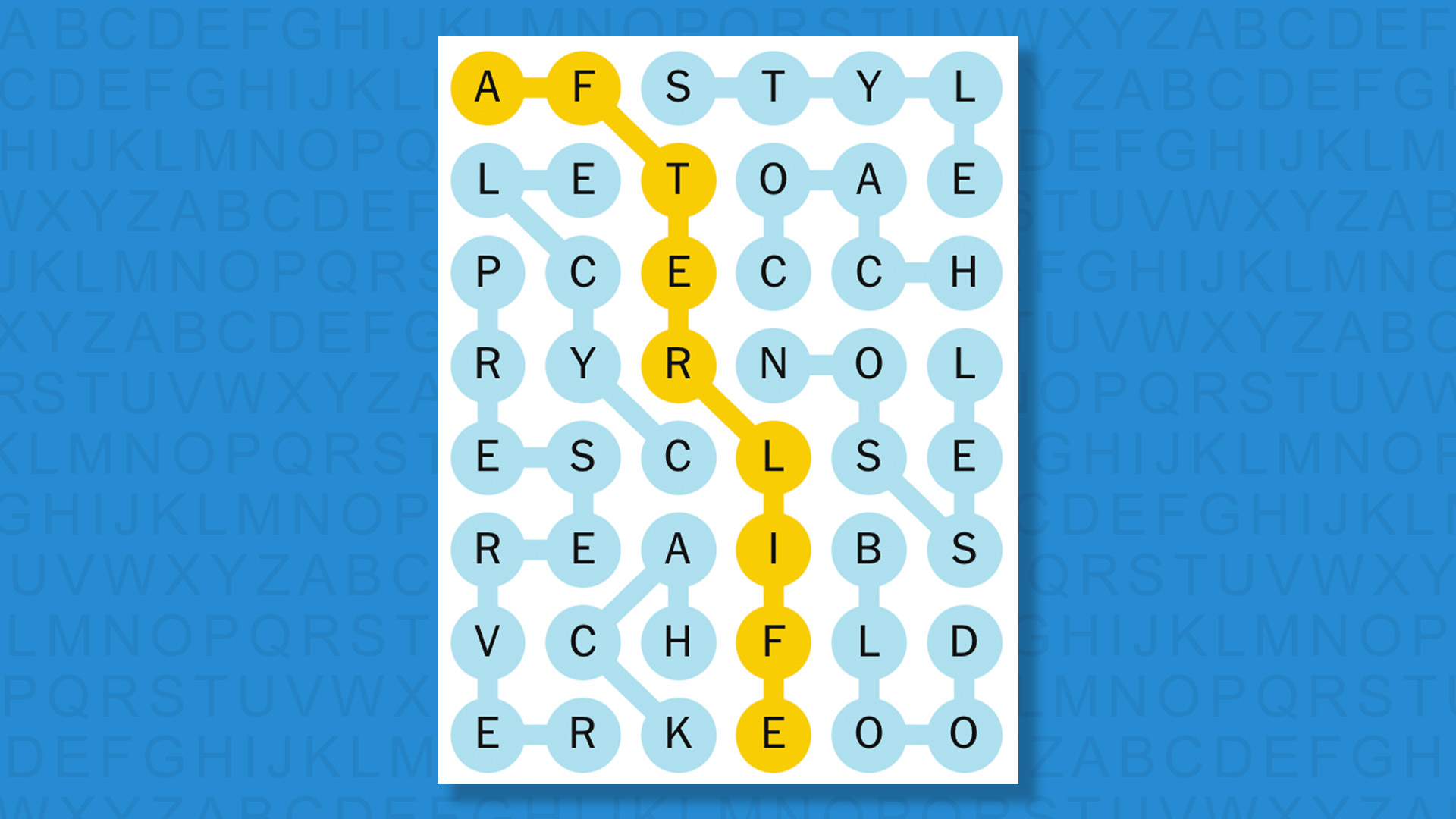 NYT Strands answers for game 745 on a blue background