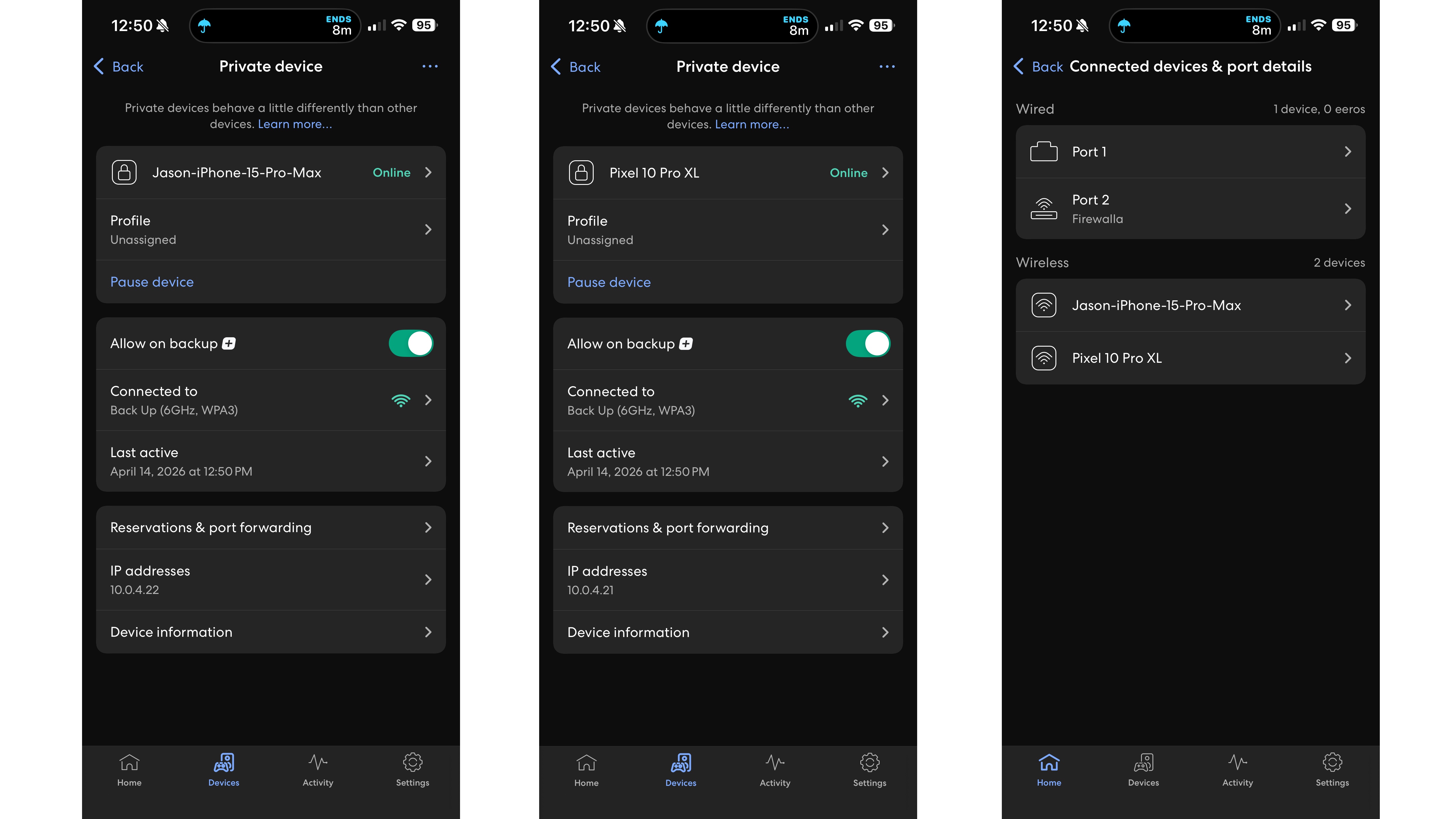 Eero Signal, approved devices