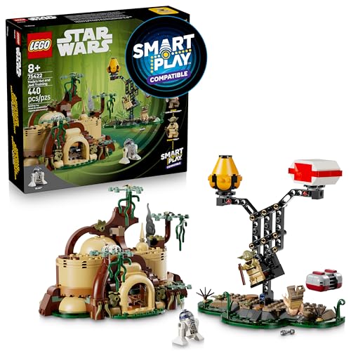 Lego Star Wars Smart Play: Yoda&amp;rsquo;s Hut and Jedi Training - Building Toy for Role Play - Compatible Set With 2 Smart Tags and 2 Minifigures - Gift for Boys, Girls and Kids Ages 8+ - 75422