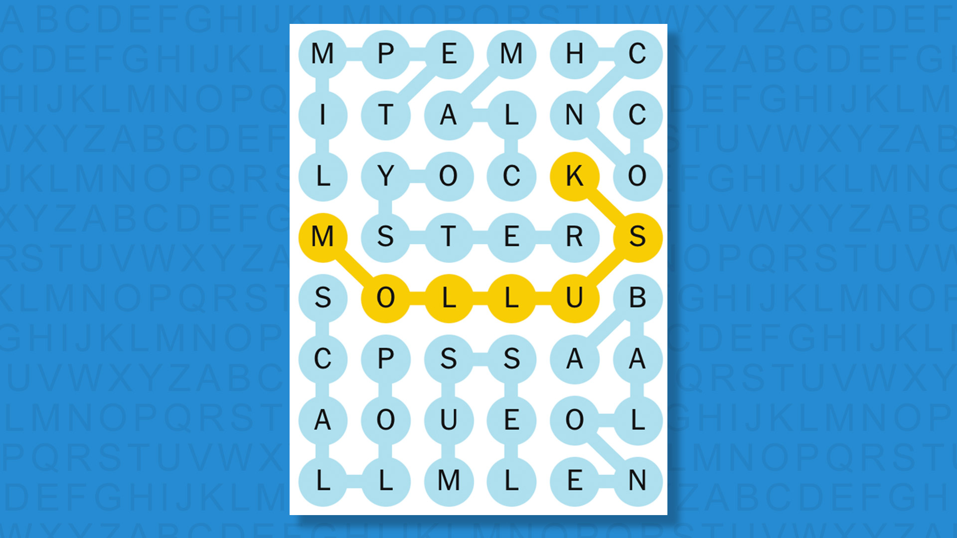 NYT Strands answers for game 775 on a blue background