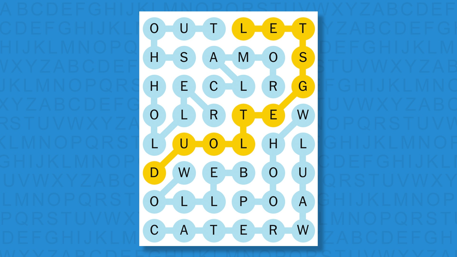 NYT Strands answers for game 782 on a blue background