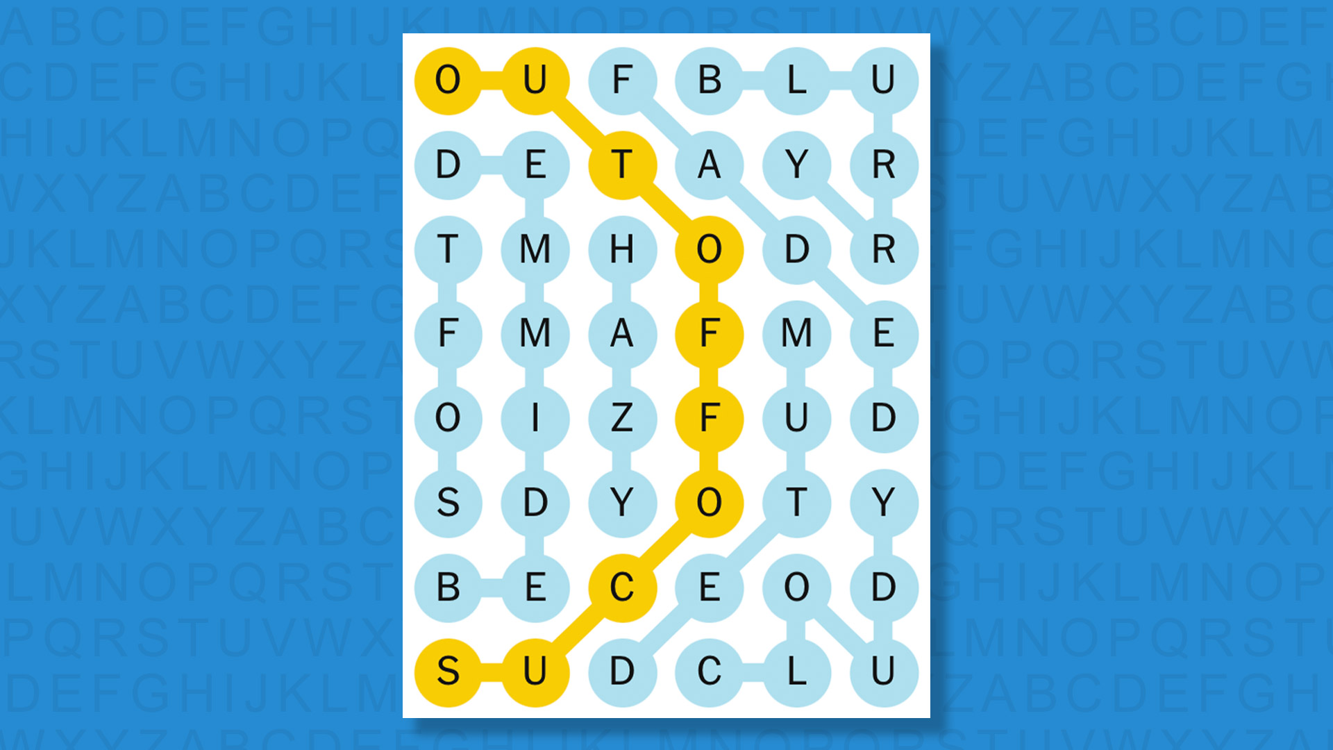 NYT Strands answers for game 772 on a blue background