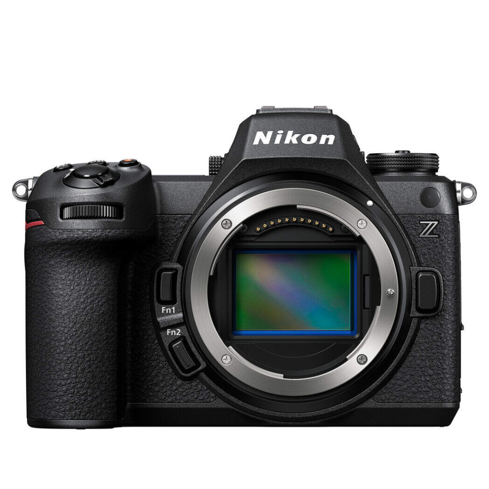 Nikon Z6 III mirrorless camera on a white background