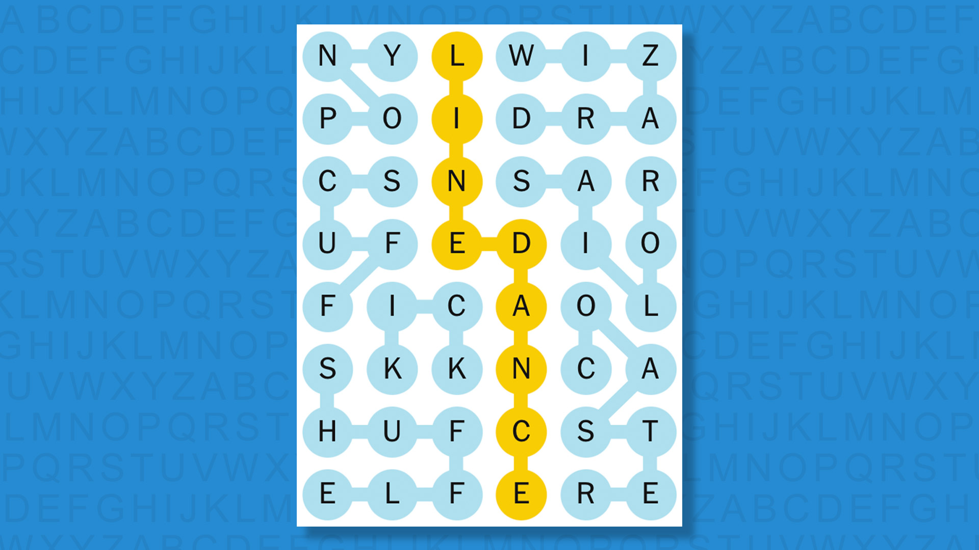 NYT Strands answers for game 790 on a blue background
