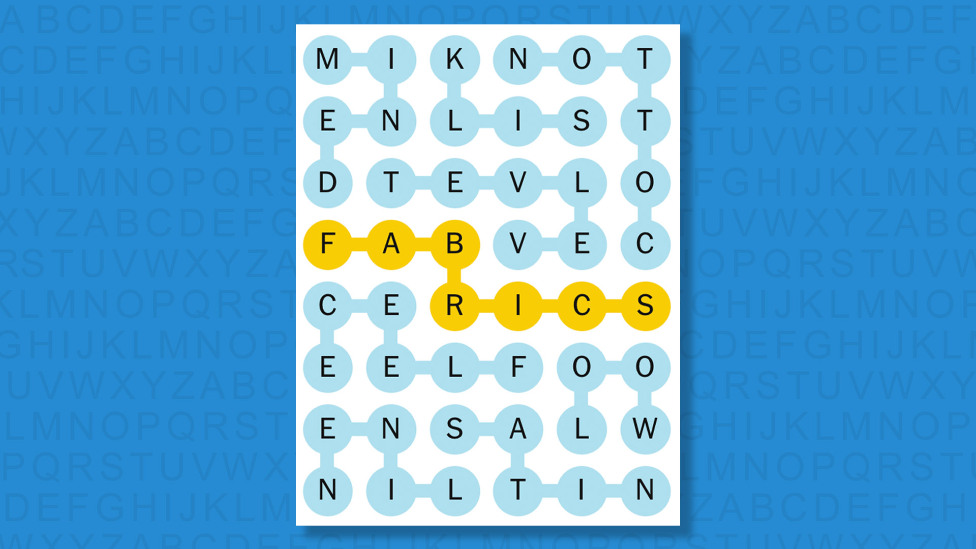 NYT Strands answers for game 809 on a blue background