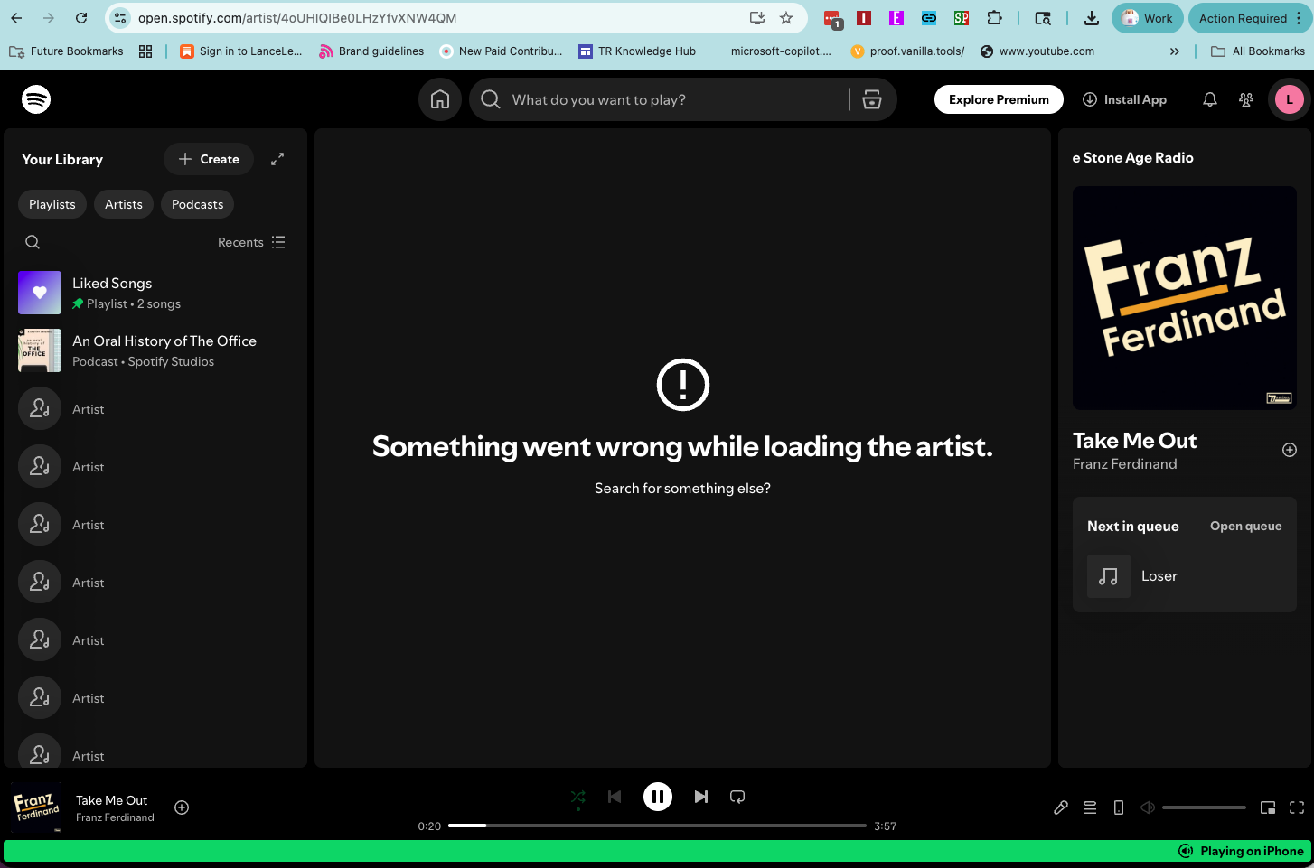 Spotify down