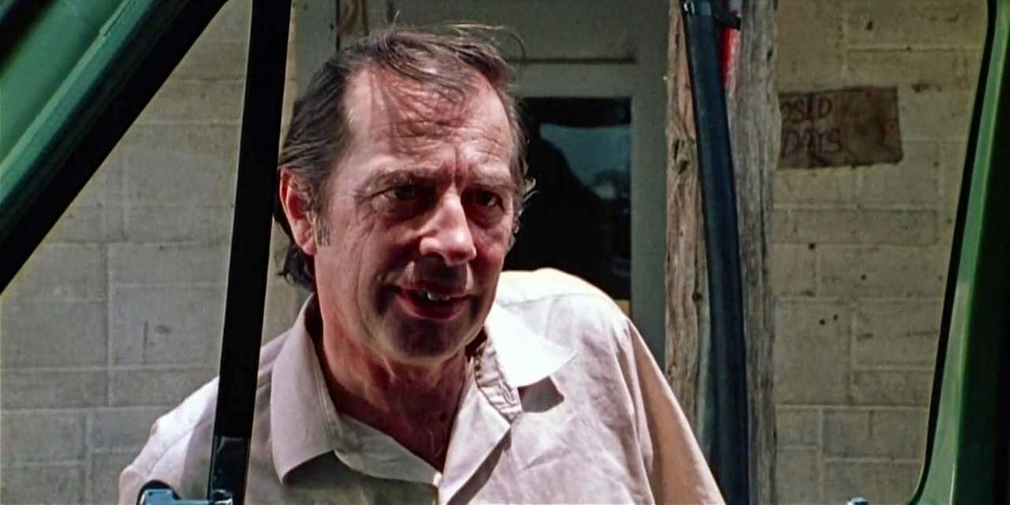 Jim Siedow as Drayton Sawyer in Texas Chainsaw Massacre Part 2