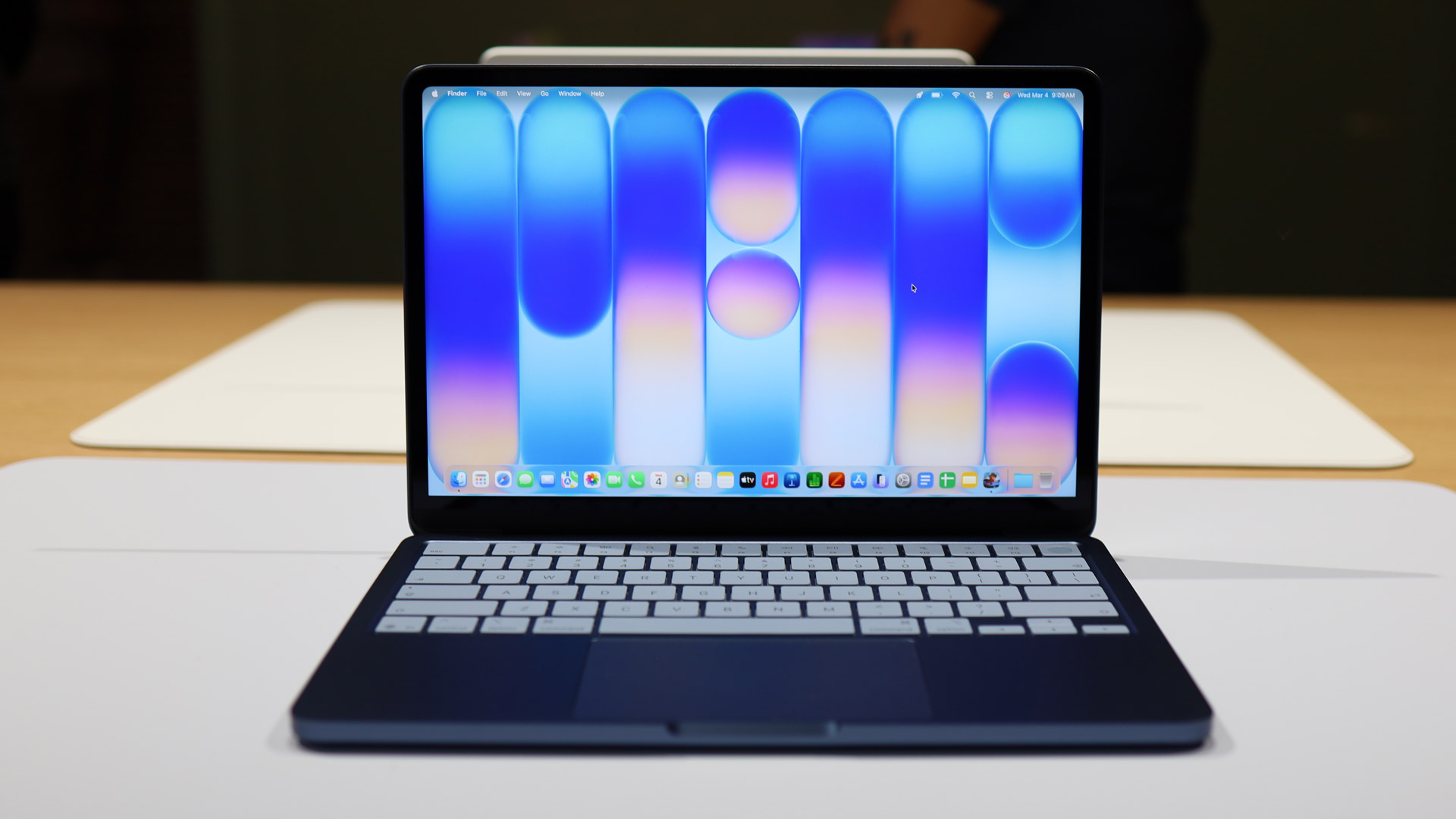 The MacBook Neo at an Apple event