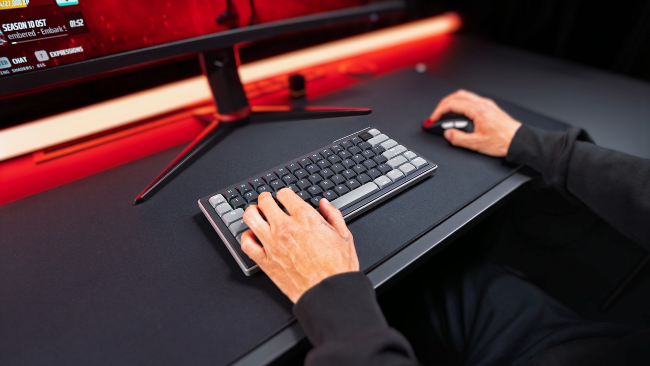Lifestyle photo of Cherry XTRFY K63W Pro gaming keyboard