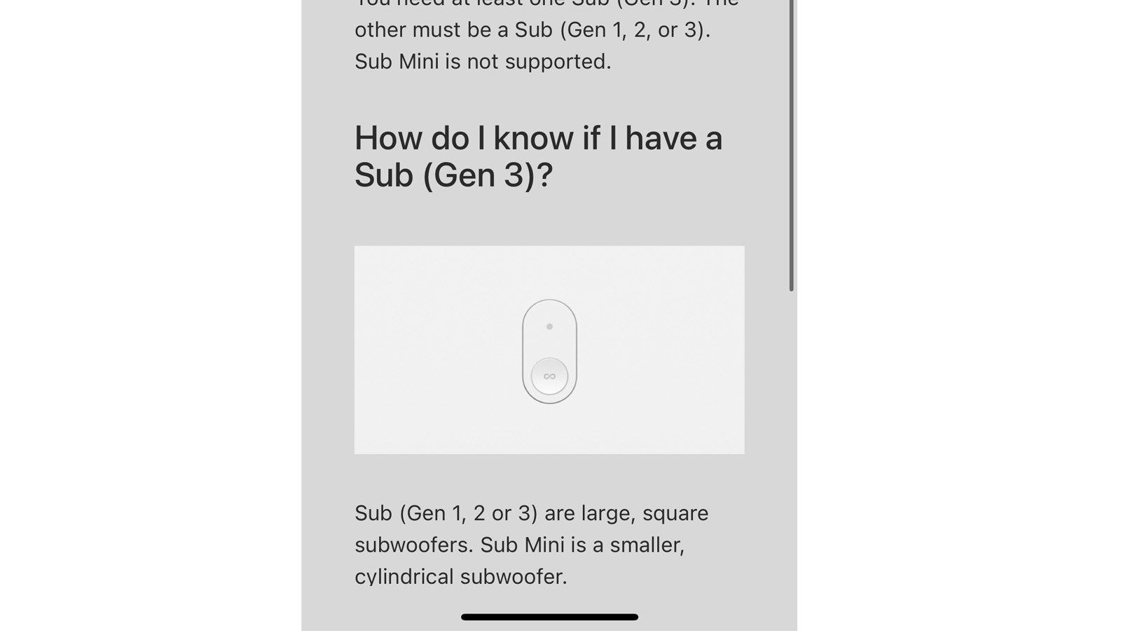 sonos sub mini