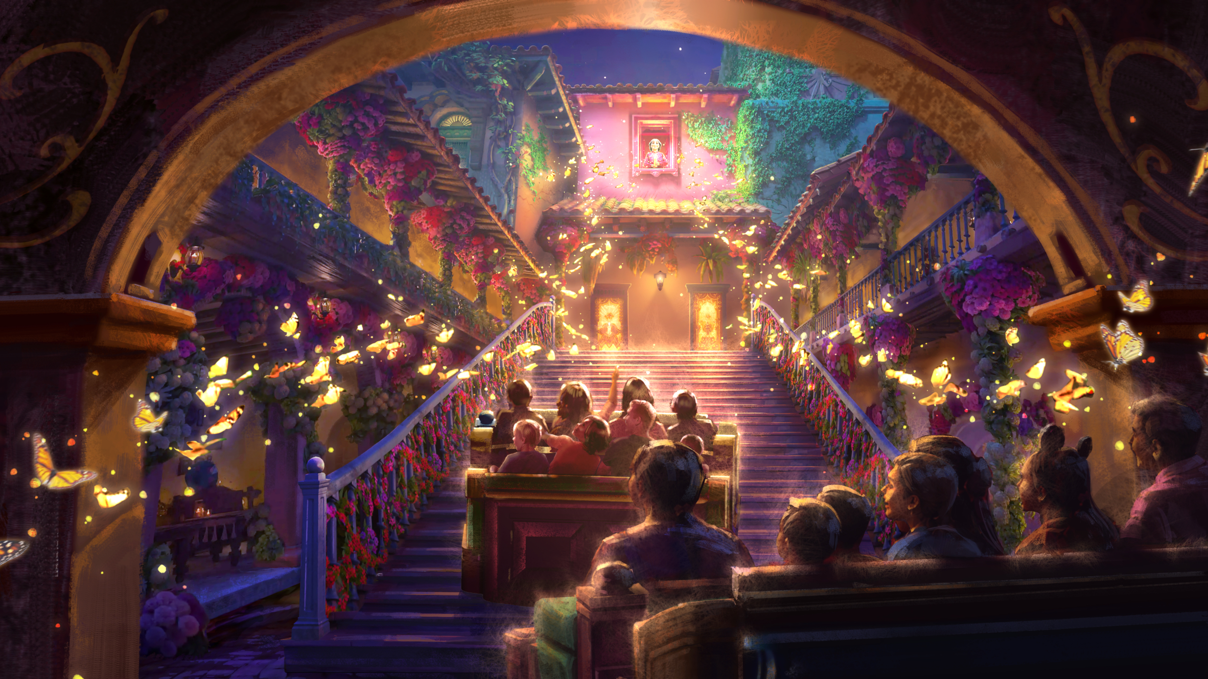 Antonios Fiesta de Encanto at Disney s Animal Kingdom &amp;ndash; Casita Stairway Concept Art