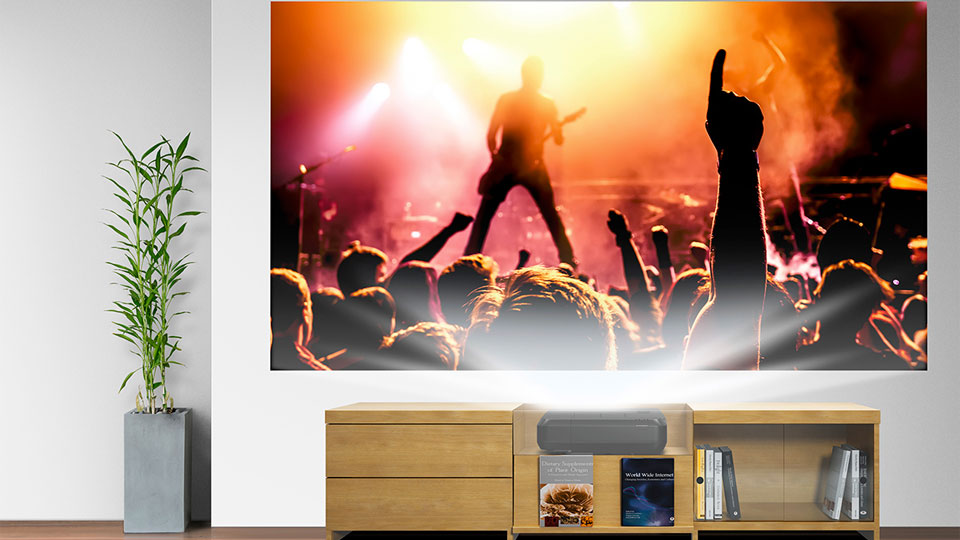 An ultra short throw projector
