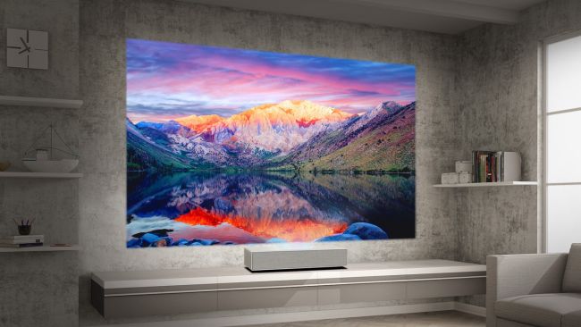 An ultra short throw projector