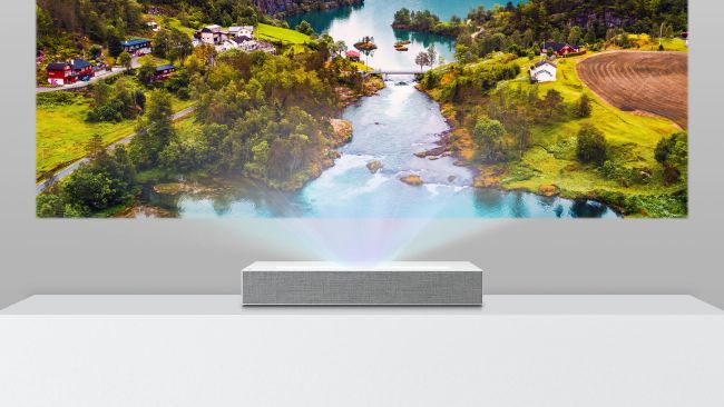 An ultra short throw projector