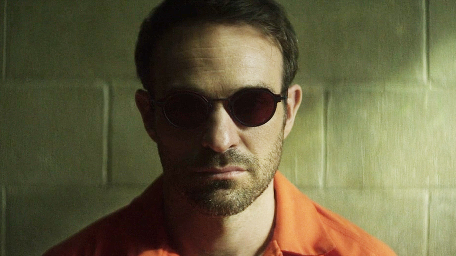 Matt Murdock wearing an orange prison jumpsuit in Daredevil: Born Again season 2 episode 8